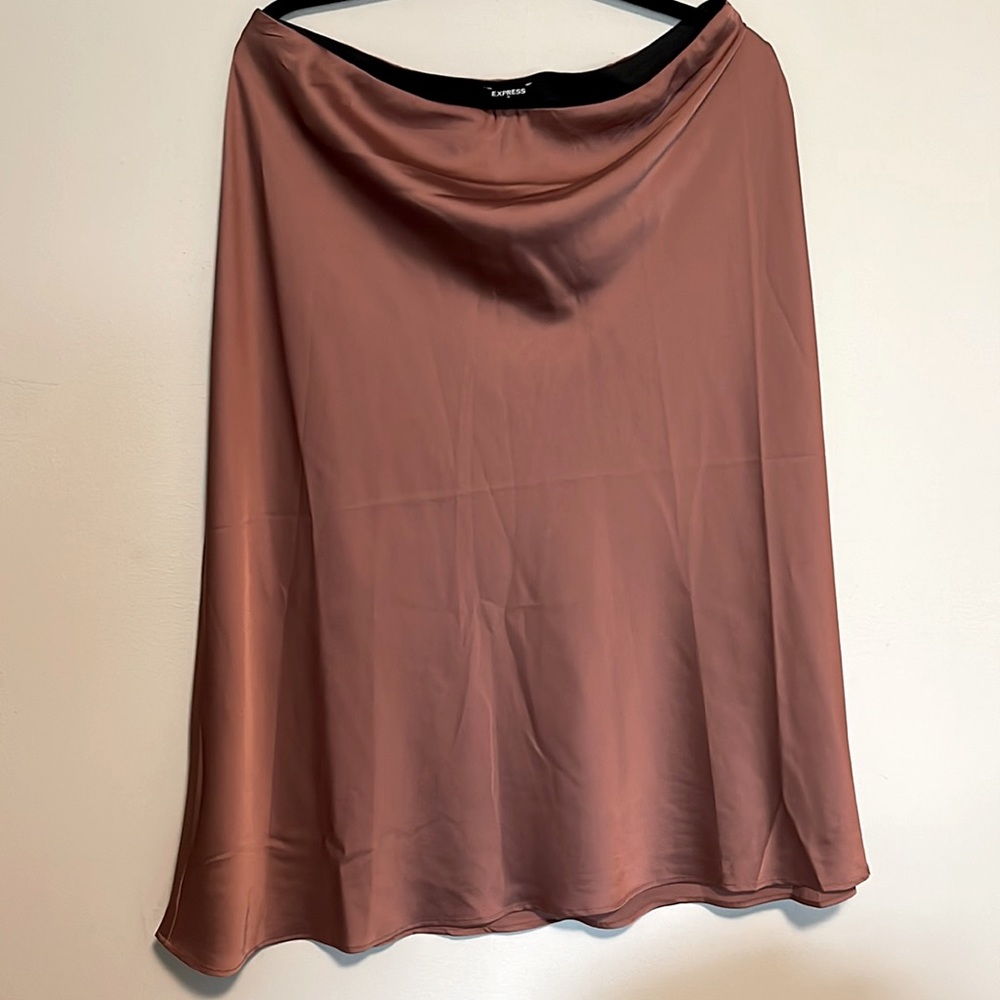 Satin slip skirt